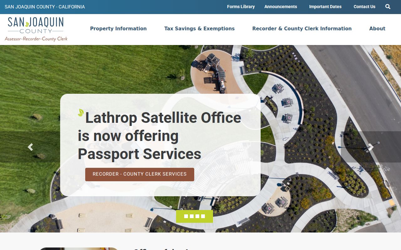 San Joaquin County residents directory Assessor property resources