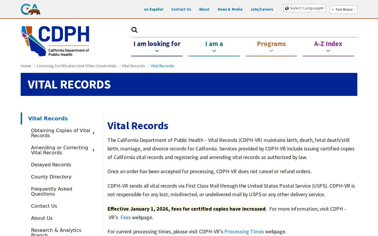 San Joaquin County residents directory California vital records
